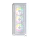 Montech X5 High Airflow ATX Mid-Tower PC Case With 4 ARGB Fans - White