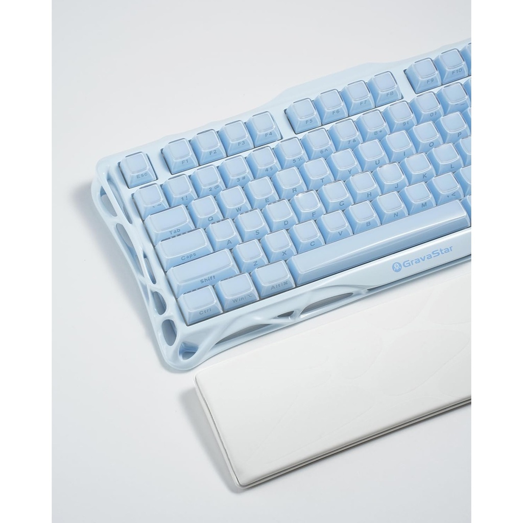 GravaStar 75% Keyboard Wrist Rest Pad - White