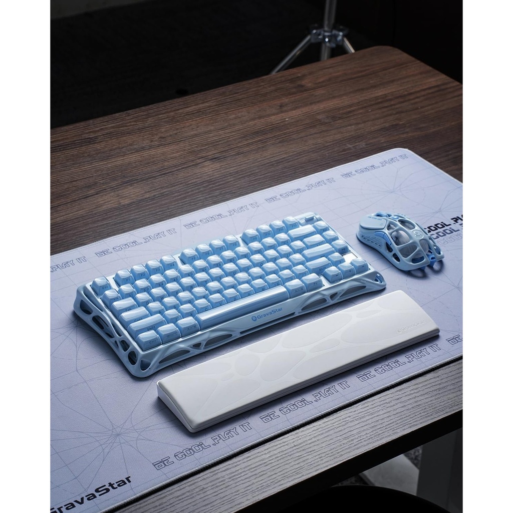 GravaStar 75% Keyboard Wrist Rest Pad - White
