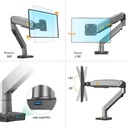 NB North Bayou , For Most 22-35 Inch Computer Monitors / TV, Adjustable Tilting, Rotating, Weight Up to 19.8lbs, Black F100A