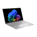 Asus Vivobook S15 S5507QA Laptop, Snapdragon X Plus X1P 42 100 Processor, 16GB RAM, 1TB SSD, Qualcomm Adreno GPU, 15.6" 3K OLED 120Hz Display, Backlit Keyboard, Windows 11 Home - Cool Silver