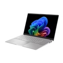 Asus Vivobook S15 S5507QA Laptop, Snapdragon X Plus X1P 42 100 Processor, 16GB RAM, 1TB SSD, Qualcomm Adreno GPU, 15.6" 3K OLED 120Hz Display, Backlit Keyboard, Windows 11 Home - Cool Silver