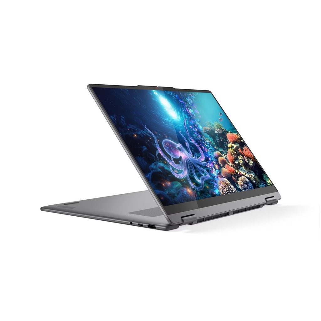 Lenovo Yoga 7 2-in-1 16ILL10 Touch Laptop, Intel Core Ultra 7 256V Processor, 16GB RAM, 512GB SSD, Integrated Intel Arc Graphics, 16" WUXGA IPS TouchScreen, Backlit Keyboard, Windows 11 Home, Luna Grey | 83JT0047US