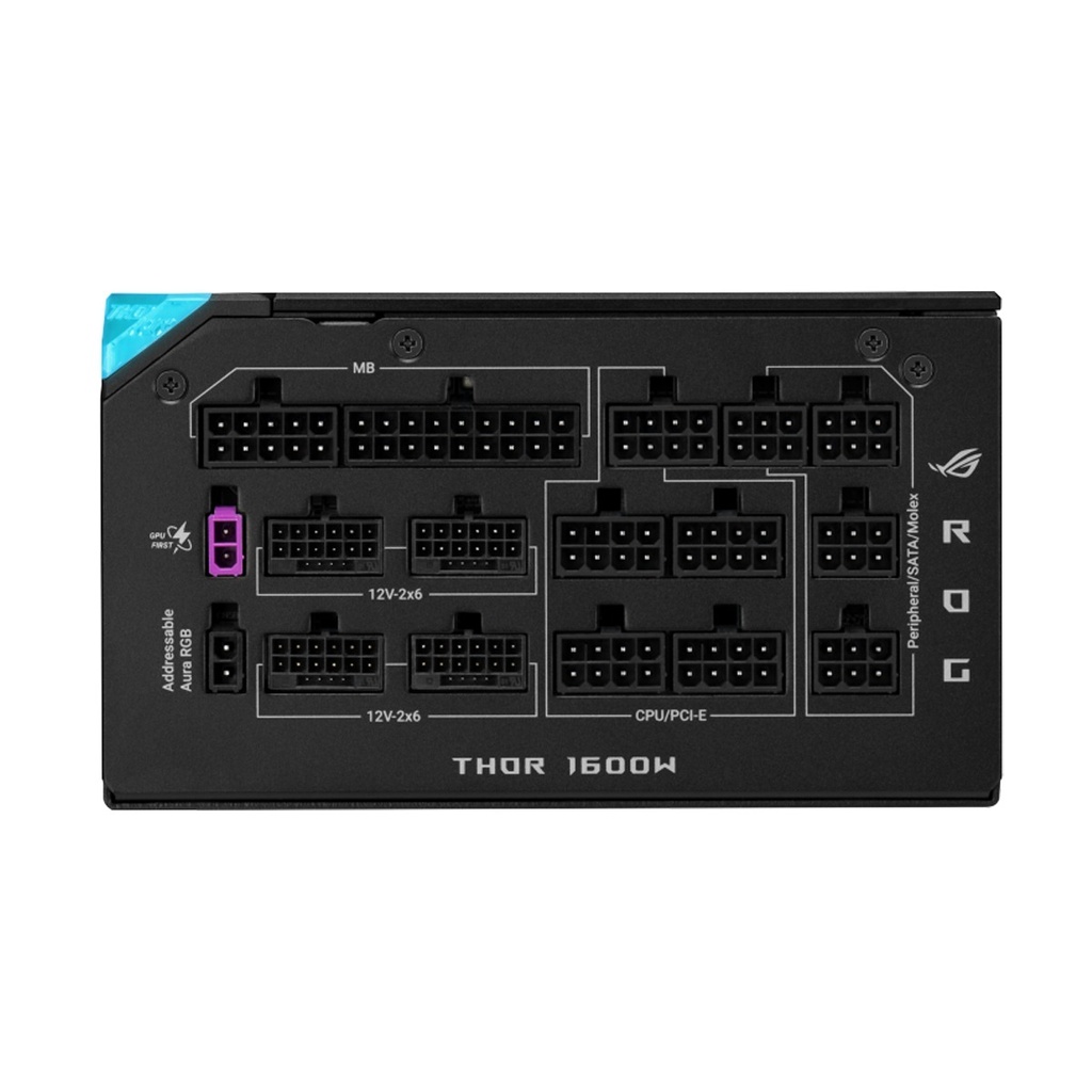 Asus Rog Thor Titanium III EVO 80PLUS Titanium Fully Compatible ATX 1600W ATX 3.1 & PCIe 5.1 Power Supply