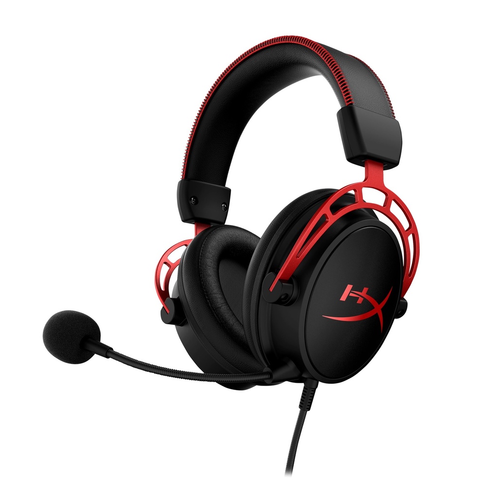 HyperX Cloud Alpha Wired Gaming Headset For PC, PS5, PS4, Xbox Series X|S, Xbox One, Nintendo Switch, & Mobile - Black/Red