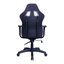 Cooler Master Caliber E1 Series Gaming Chair, Fixed Armrest, Ergonomic Pillow Headrest, Lumbar Support - Purple/Black