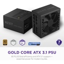 NZXT C850 Gold Core 80PLUS Gold Fully Modular ATX 3.1 850W Power Supply