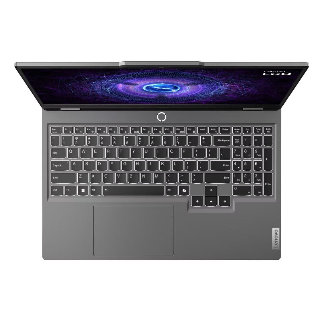 Lenovo LOQ 15IRX9 Gaming Laptop, Intel Core i7-13645HX Processor, 16GB DDR5 Ram, 512GB SSD NVMe, RTX 4050 6GB Graphics, 15.6" FHD IPS 144Hz Display, White Backlit Keyboard, Windows 11 Pro (License), Luna Grey (Free Gift Lenovo Earbuds+Mouse+Bag)