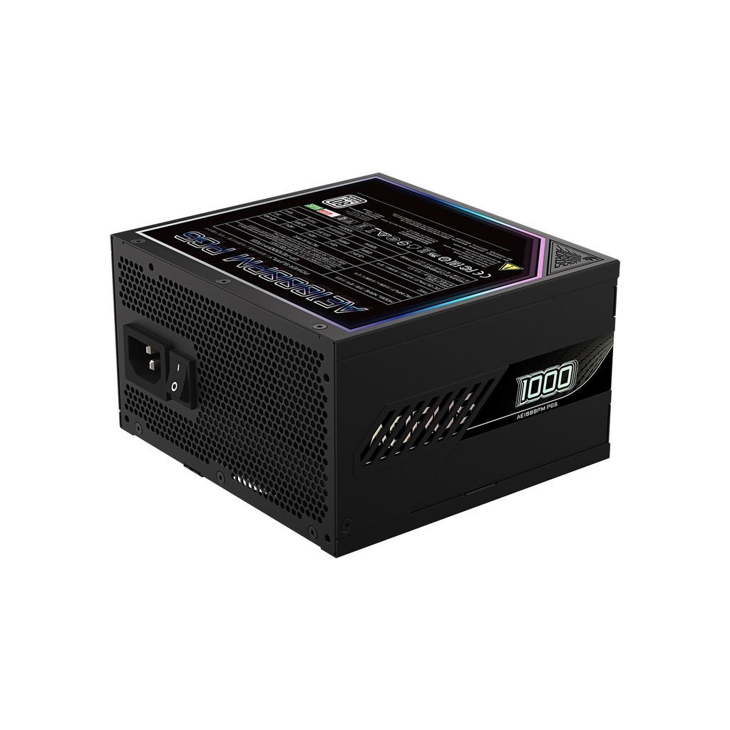 Gigabyte Aorus Elite AE1000PM PG5 80+ Platinum Fully Modular ATX 3.1 & PCIe 5.1 1000W Power Supply