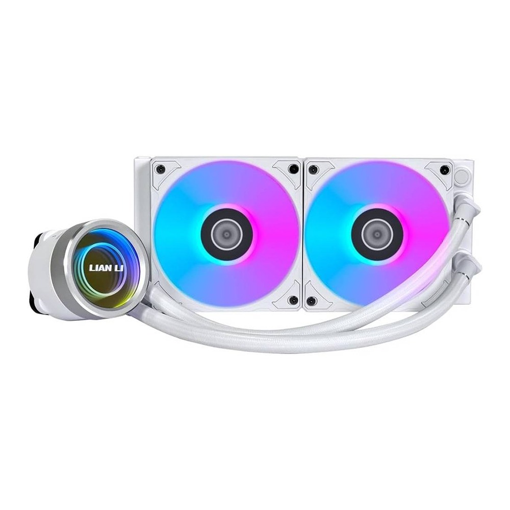 LIAN LI Galahad II Trinity Series 240mm RGB Liquid CPU Cooler - White