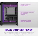 NZXT H6 RGB+ (2026) Dual-Chamber ATX Mid-Tower Airflow Two Panel Front & Left Side Tempered Glass Case With 3 RGB Fans - Black