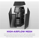 NZXT H6 RGB+ (2026) Dual-Chamber ATX Mid-Tower Airflow Two Panel Front & Left Side Tempered Glass Case With 3 RGB Fans - Black