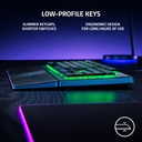 Razer Ornata V3 X Low Profile Keys RGB Wired Gaming Keyboard Silent Membrane Switch - Black
