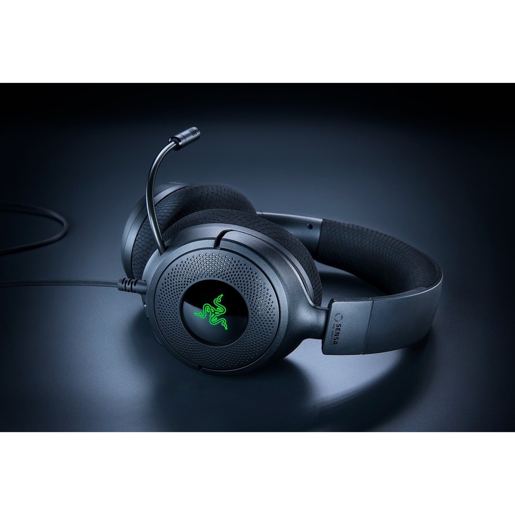 Razer Kraken V4 X Sensa HD Haptics Wired Gaming Headsets For PC, Mac, PlayStation - Black