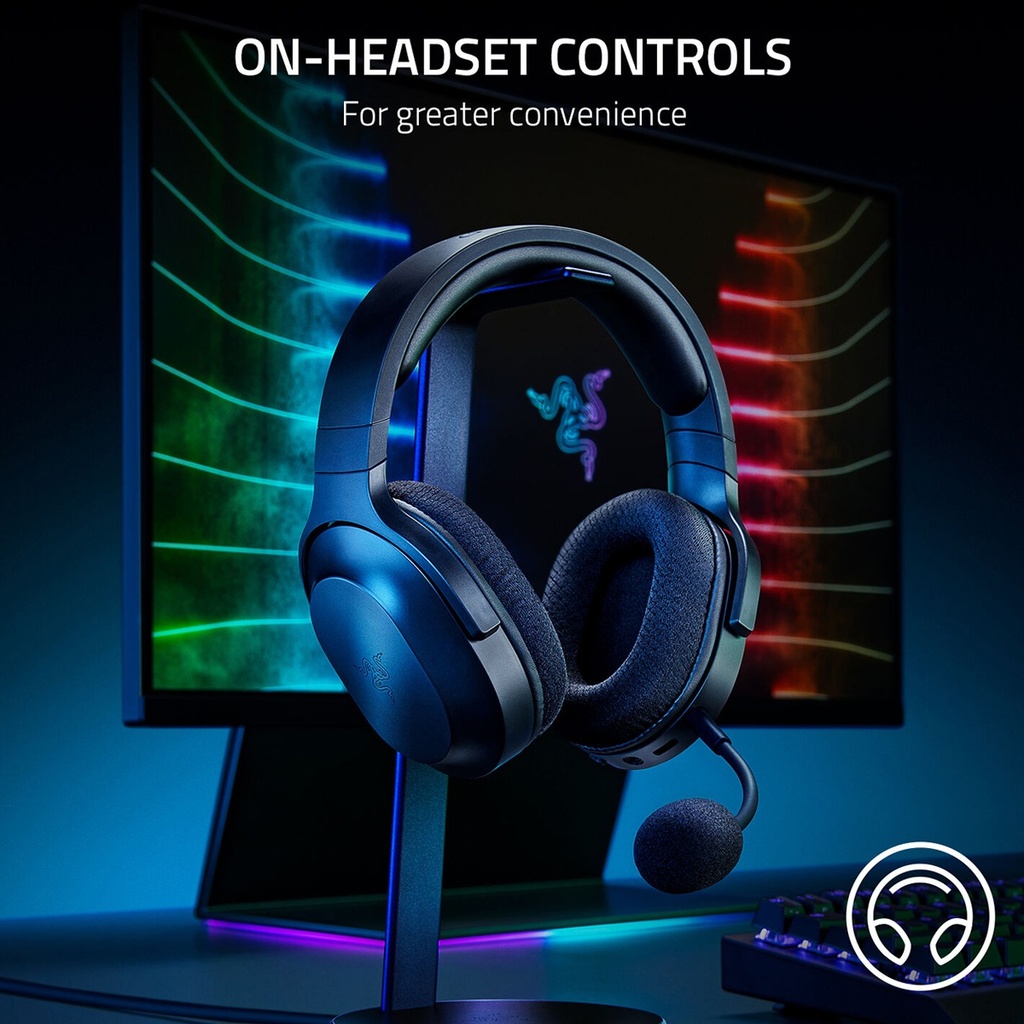 Razer Barracuda X Wireless Milti-Platform Gaming & Mobile Headset, For PC, PlayStation, Switch, Android, iOS - Black