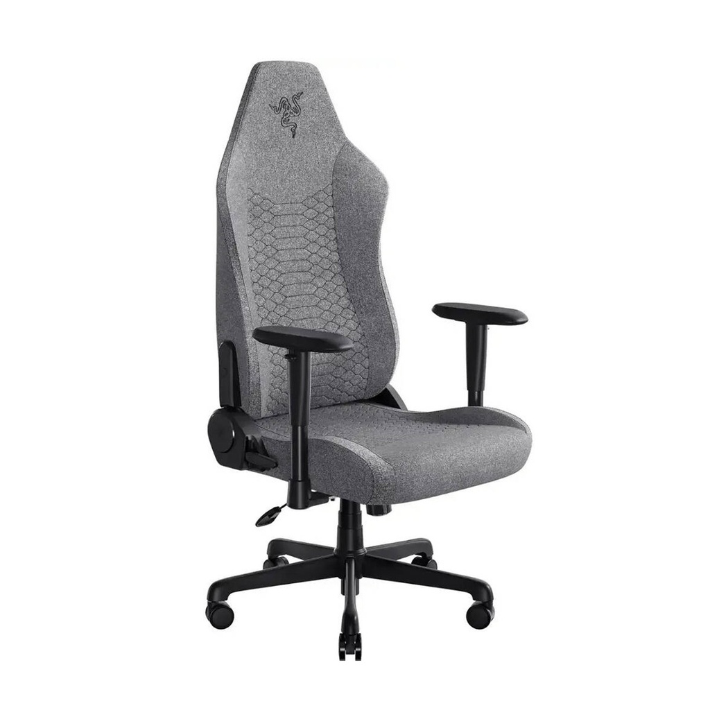 Razer Iskur V2 X Gaming Chair With Built-In Lumbar Support, High Density Foam Cushions, 2D Armrests - Light Gray