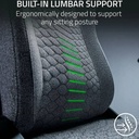 Razer Iskur V2 X Gaming Chair With Built-In Lumbar Support, High Density Foam Cushions, 2D Armrests - Light Gray