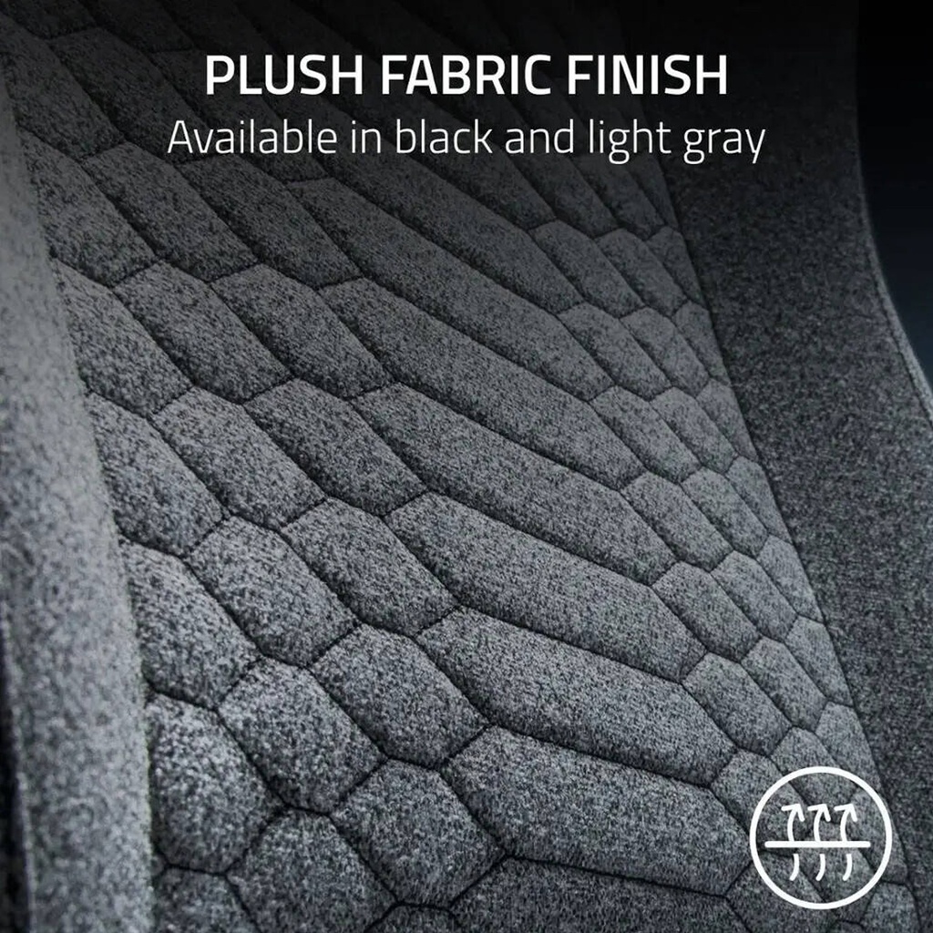 Razer Iskur V2 X Gaming Chair With Built-In Lumbar Support, High Density Foam Cushions, 2D Armrests - Light Gray
