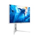 Sades RS-Dolphin 27" IPS Panel Dual Mode (4K 160Hz & FHD 320Hz) 0.5ms HDMI 2.1, Rear RGB Lightning Wide Angle Gaming Monitor -White