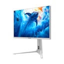 Sades RS-Dolphin 27" IPS Panel Dual Mode (4K 160Hz & FHD 320Hz) 0.5ms HDMI 2.1, Rear RGB Lightning Wide Angle Gaming Monitor -White