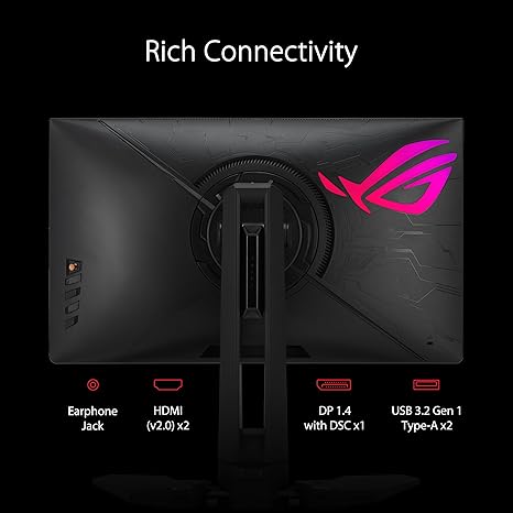 ASUS ROG Swift Pro PG248QP NVIDIA G-SYNC esports gaming monitor -24.1-inch FHD, 540 Hz (OC), Esports-TN panel, NVIDIA Reflex Analyzer, ULMB 2, adjustable base, ESS codec, DisplayHDR400, 3year warranty