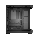 FSP U580 ATX Mid Tower Dual-Chamber Front & Left Side Tempered Glass Case With 7 ARGB Fans - Black