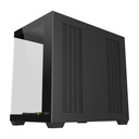FSP M341 ATX Mid Tower Dual Chamber Front & Left Side Tempered Glass Case With 7 ARGB Fans - Black