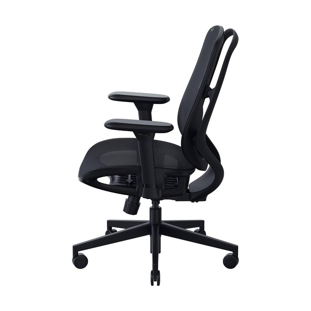 Razer Fujin Mesh Ergonomic Gaming Chair With 136 degree Recline, Adjustable Lumbar, High Seat Height, Padded Armrests Ultra-Durable - Black
