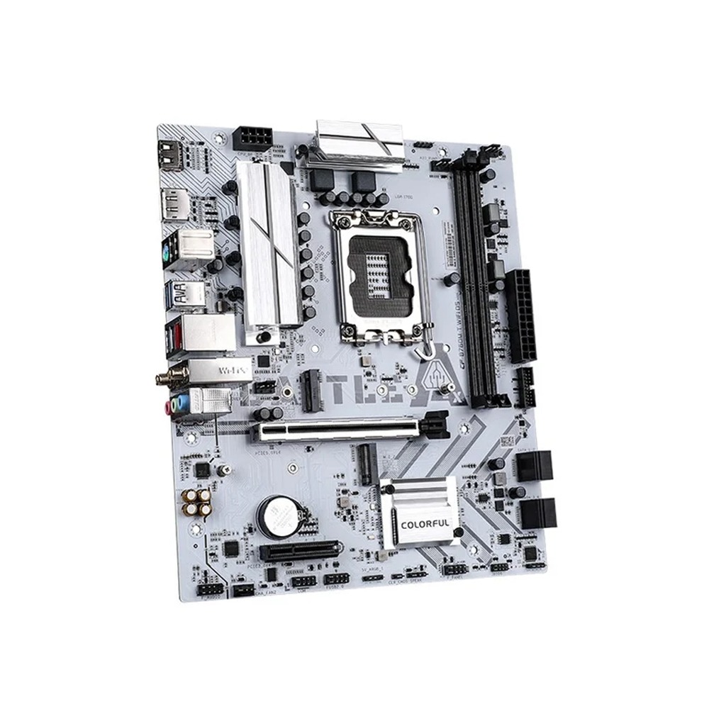 Colorful BATTLE-AX Intel B760M-T WIFI D5 V20A DDR5 M-ATX Gaming Motherboard - White