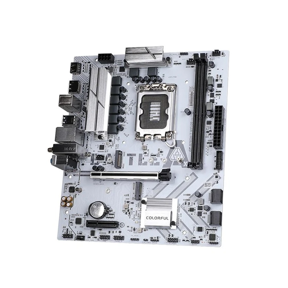 Colorful BATTLE-AX Intel B760M-T WIFI D5 V20A DDR5 M-ATX Gaming Motherboard - White