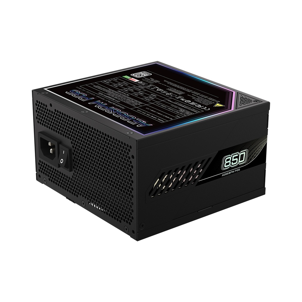 Gigabyte Aorus Elite AE850PM PG5 80+ Platinum Fully Modular ATX 3.1 850W Power Supply