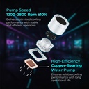 Tortox Nextgen Nivora High Performance 240mm RGB Liquid CPU Cooler -White