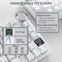 ATTACK SHARK X820 Ultra RGB Tri-Mode Mechanical Keyboard - White Contours + Shark Switch