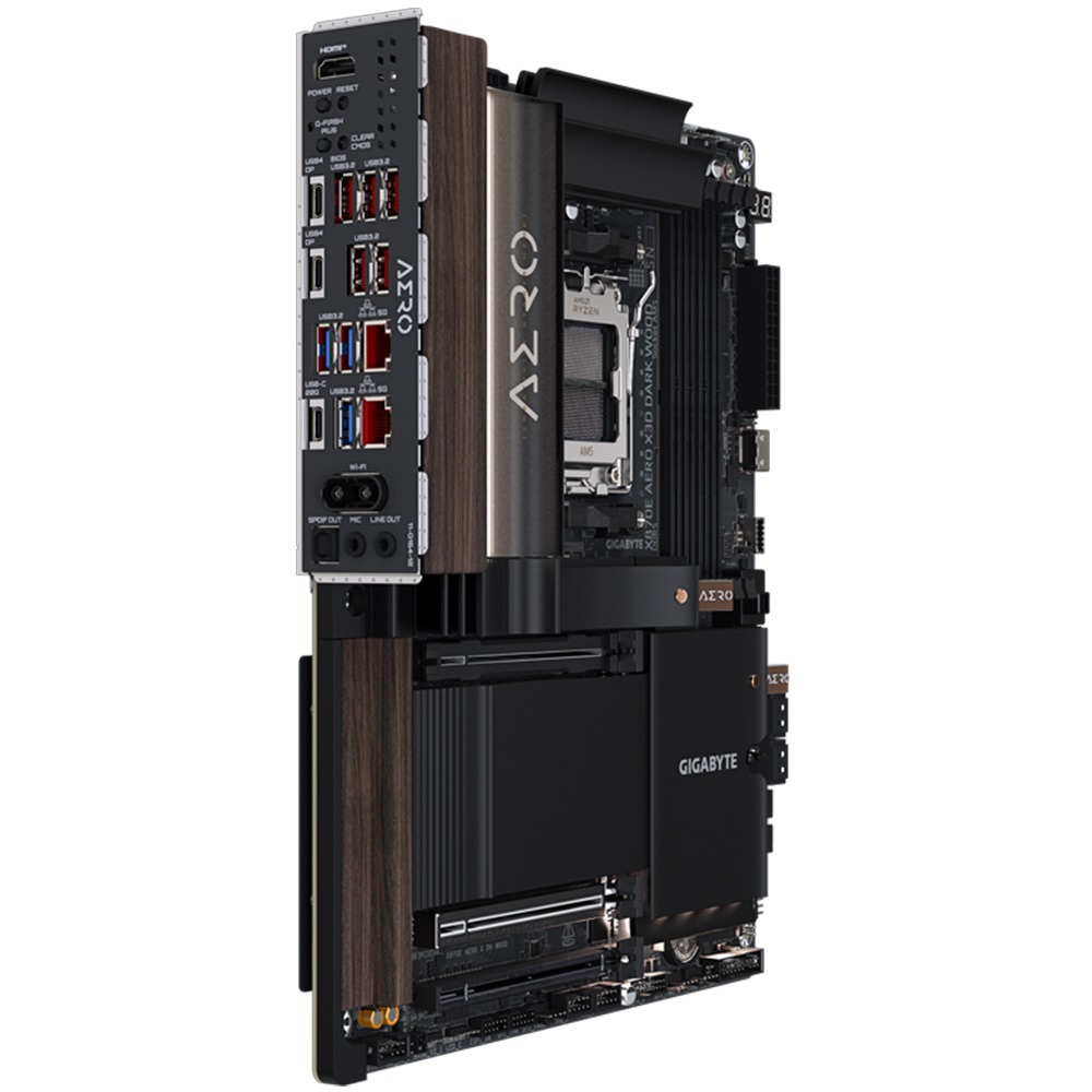 Gigabyte AMD X870E Aero X3D Dark Wood WIFI7 DDR5 MotherBoard