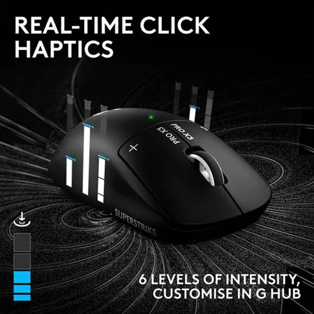 Logitech PRO X3 SuperStrike LIGHTSPEED Wireless Gaming Mouse -Midnight Black