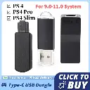 One-Key JB Tool Mod Kit USB Dongle JB USB Adapter w/ Ethernet Type-C Cable Game Accessories for PS4 FW 9.0 11.0 System 