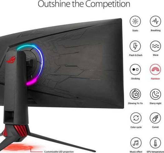 ASUS ROG Strix XG35VQ Curved Gaming Monitor – 35 inch 1ms UWQHD (3440x1440), 100Hz, Adaptive-Sync(FreeSync™), Extreme Low Motion Blur | XG35VQ 