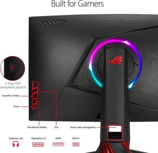 ASUS ROG Strix XG35VQ Curved Gaming Monitor – 35 inch 1ms UWQHD (3440x1440), 100Hz, Adaptive-Sync(FreeSync™), Extreme Low Motion Blur | XG35VQ 