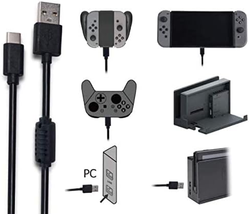 IV-SW035 1.8m USB Type-C Charging Cable For Nintend Switch Date Cable For N-Switch Charging Cable 