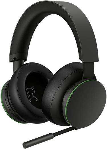 Microsoft Xbox Wireless Over Ear Headset, Noise Cancelling Microphone, Bluetooth Connectivity, EQ Adjustments, Virtual Surround Sound, Black | TLL-00009 