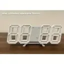 3D Digital Alarm Clock: Modern LED Wall Clock with 3 Auto Brightness Levels, Snooze Function, Night Light, Date & Temperature Display (Multiple Colors) 