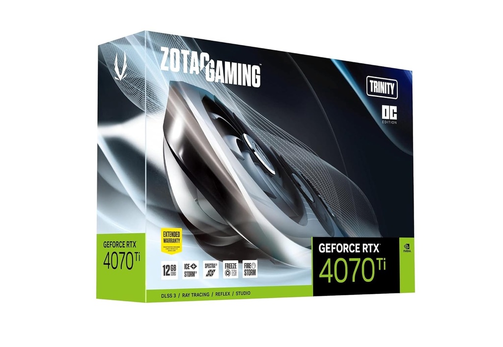 Zotac Gaming Geforce Rtx 4070 Ti Trinity Oc Zt-D40710J-10P Vd8360 Graphics Board,pci_e_x16,gddr6x,12 GB