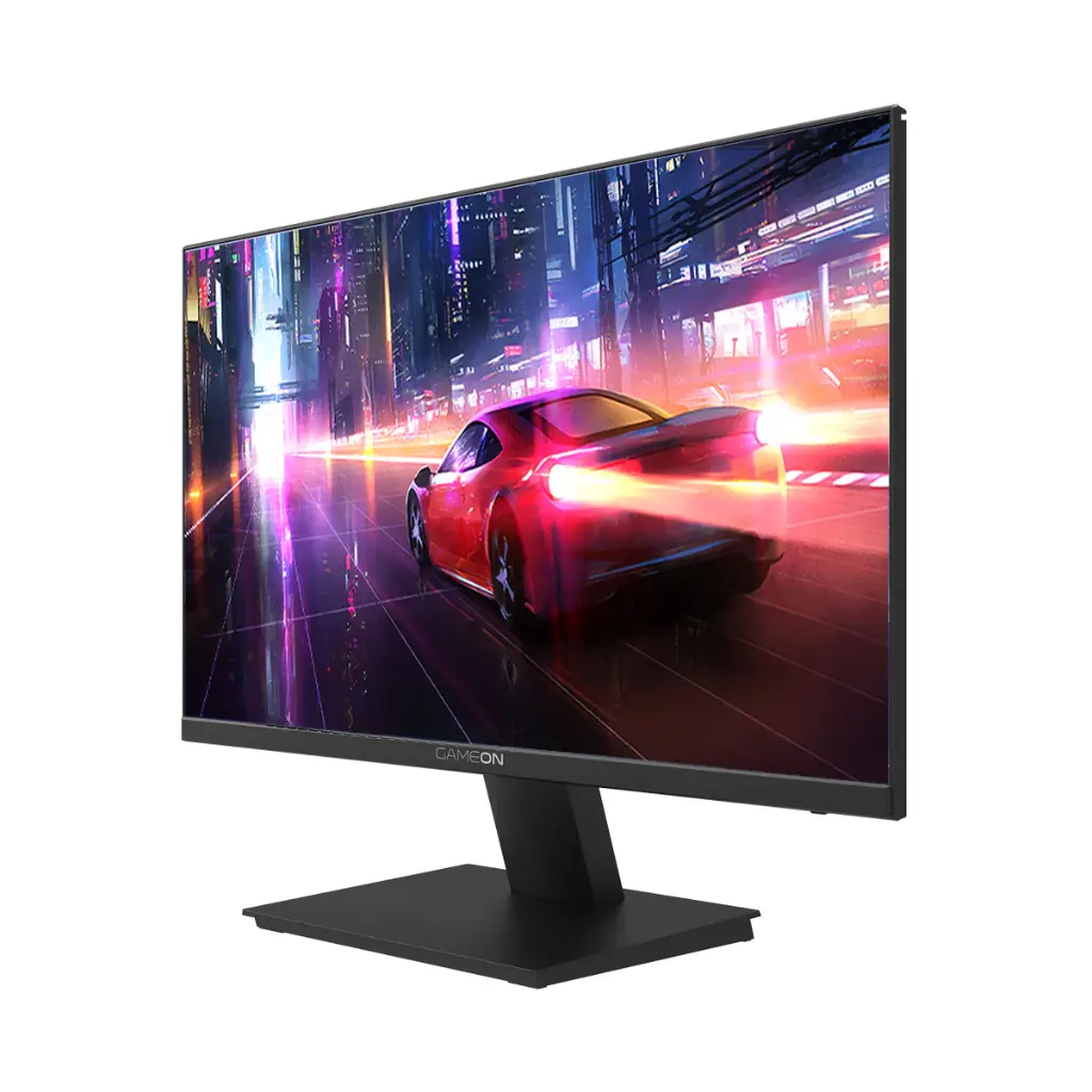 GAMEON GOB24FHD75IPS 24 Inch , FHD, 75Hz, 4ms, HDR, Flat IPS, HDMI Ports, GSync & Free Sync, Edge-lit LED Screen, VESA, Fix Stand, Speakers, Black 