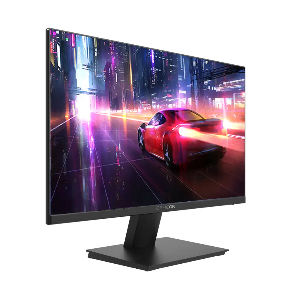 GAMEON GOB24FHD75IPS 24 Inch , FHD, 75Hz, 4ms, HDR, Flat IPS, HDMI Ports, GSync & Free Sync, Edge-lit LED Screen, VESA, Fix Stand, Speakers, Black 