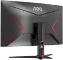 AOC C27G2Z Gaming Curved Monitor, 27" FHD VA Display, 240Hz Refresh Rate, 0.5ms MPRT Response Time, FreeSync Premium Technology, 1500R Curvature, G-Menu Function, Black | C27G2Z