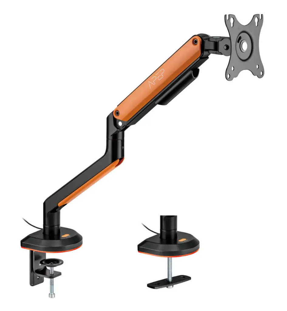 Sades Apep SA-MA02 Single Monitor Mount Arm (Max size 32"/9KG Per ARM) - Orange 