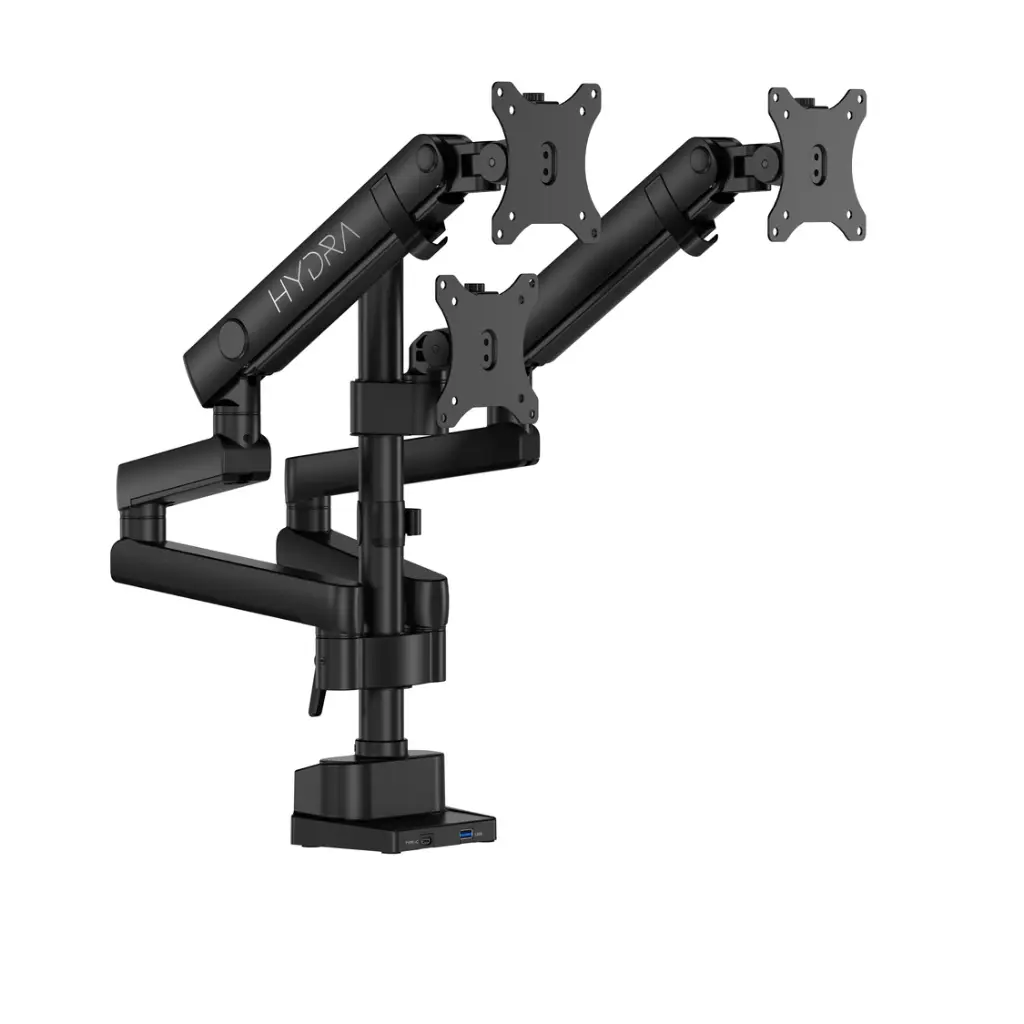 Sades Hydra SA-MS03 Triple Monitor Mount Arm (Max size 27"/9KG Per ARM) - Black 