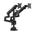 Sades Hydra SA-MS03 Triple Monitor Mount Arm (Max size 27"/9KG Per ARM) - Black 