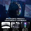 ONIKUMA K16 Casque PC Stereo Gaming Headphones with LED Lights
