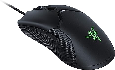 Razer Viper 8K Hz - Ambidextrous E-Sport Gaming Mouse with 8,000 Hz HyperPolling Technology (Optical Focus + Sensor with 20K DPI, Optical Mouse switches, 71g Light) - Black